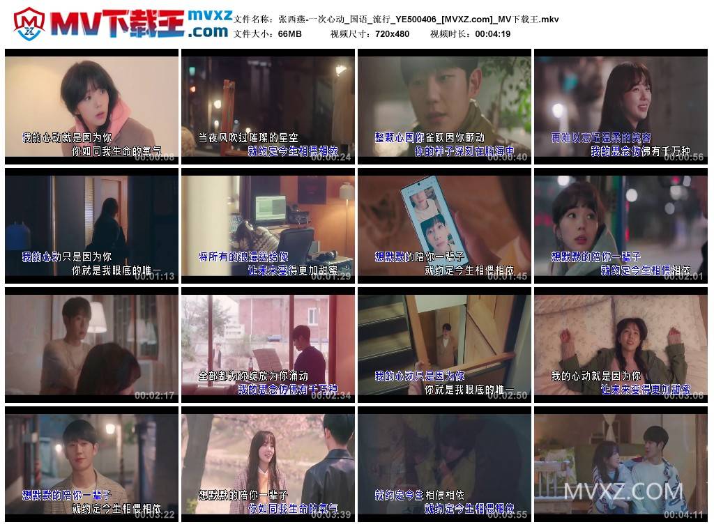 张西燕-一次心动_国语_流行_YE500406
